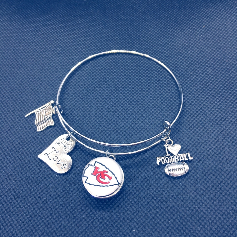 Kansas City Chiefs Charm Bracelet